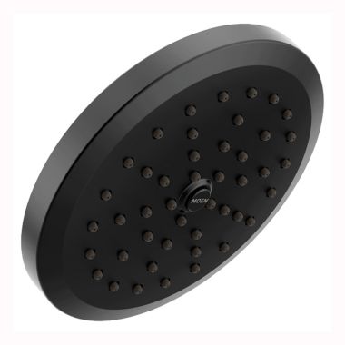 Click here to see Moen S178EPBL Moen Greenfield 6-3/4in Eco-Performance Single-Function Rainfall Shower Head with Immersion Rainshower Technology, 1.75 GPM, Matte Black - S178EPBL