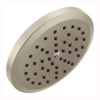 Click here to see Moen S178EPBN Moen Greenfield 6-3/4in Eco-Performance Single-Function Rainfall Shower Head with Immersion Rainshower Technology, 1.75 GPM, Brushed Nickel  - S178EPBN