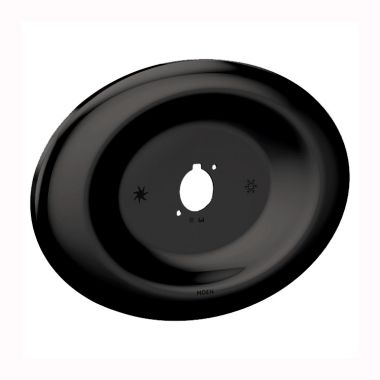 Click here to see Moen 178755BL Moen Matte Black Remodel Shower Escutcheon for One Handle Tub and Shower Faucets - 178755BL