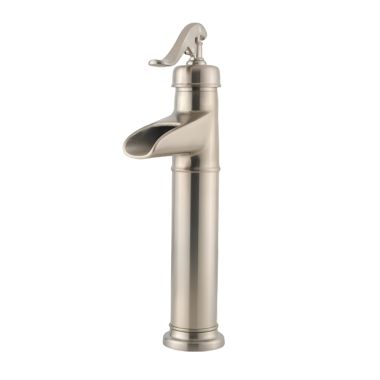 Click here to see Pfister LF-040-YP0K PFISTER LF-040-YP0K ASHFIELD VESSEL PUMP STYLE FAUCET BRUSHED NICKEL