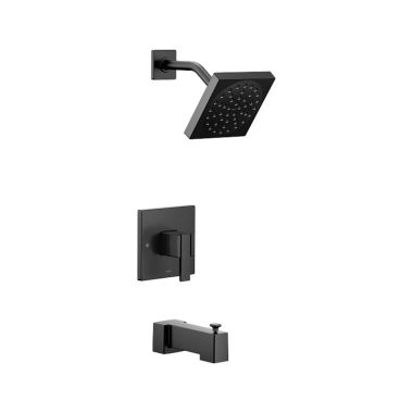 Click here to see Moen UTS3713BL Moen 90 Degree M-Core 3-Series Tub/Shower Faucet with 2.5 GPM Rainshower, 1-Function, Single Lever Handle, M-PACT, Immersion, Matte Black - UTS3713BL