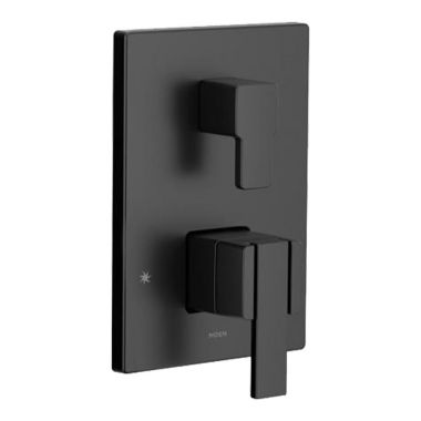 Click here to see Moen UTS9011BL Moen 90 Degree M-Core 3 Series Single Lever Handle Matte Black Transfer Valve Trim, M-PACT - UTS9011BL 