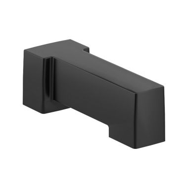 Click here to see Moen S3898BL Moen 7-1/4-inch Wall Mounted Matte Black Non-Diverter Tub Spout, 1/2-inch Connection Size, Slip Fit - S3898BL