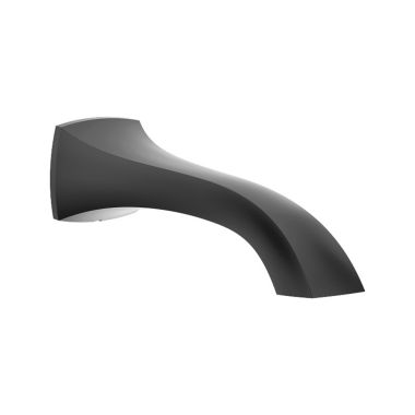 Click here to see Moen TF191956BL Moen Voss 10-inch Single Handle Non-Diverter Matte Black Tub Filler Spout, M-PACT Common Valve System - TF191956BL