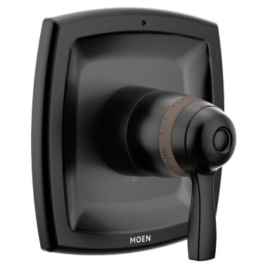 Click here to see Moen T4691BL Moen Voss ExactTemp Single-Handle Valve Trim, Lever Handle, Matte Black - T4691BL
