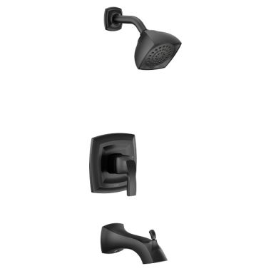 Click here to see Moen UT2693EPBL Moen Voss M-Core 2-Series Tub/Shower Faucet, 1.75 GPM, 1-Function, Single Lever Handle, M-PACT, Eco-Performance, Matte Black - UT2693EPBL