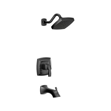 Click here to see Moen UT3693EPBL Moen Voss M-Core 3-Series Tub/Shower Faucet with 1.75 GPM Rainshower, 1-Function, Single Lever Handle, M-PACT, Immersion, Matte Black - UT3693EPBL