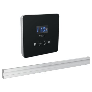 Click here to see Brizo 8CB-250L-PC-L Brizo Mystix Square-Shaped Lumicoat Chrome Steam Control Kit with Patented Dual Sensor, Programmable Time and Temperature - 8CB-250L-PC-L