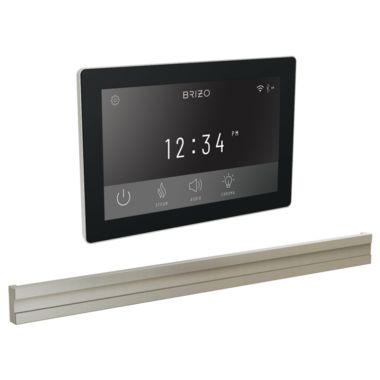 Click here to see Brizo 8CB-600S-BN-L Brizo Mystix Transcendent Lumicoat Brushed Nickel Digital Steam Control Kit with Bilateral Steam Head, Built-In WiFi, 12 Presets - 8CB-600S-BN-L