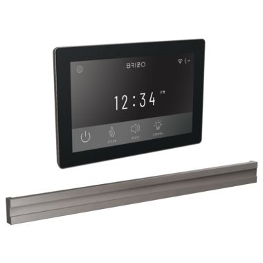 Click here to see Brizo 8CB-600S-BNX-L Brizo Mystix Transcendent Lumicoat Black Onyx Digital Steam Control Kit with Bilateral Steam Head, Built-In WiFi, 12 Presets - 8CB-600S-BNX-L