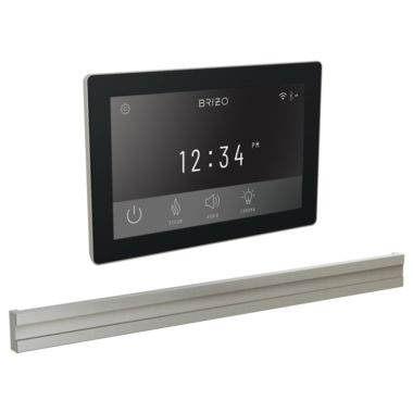 Click here to see Brizo 8CB-600S-NK-L Brizo Mystix Transcendent Lumicoat Luxe Nickel Digital Steam Control Kit with Bilateral Steam Head, Built-In WiFi, 12 Presets - 8CB-600S-NK-L