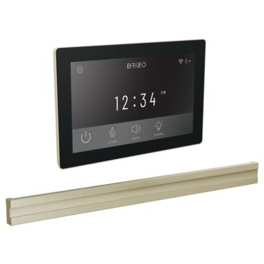 Click here to see Brizo 8CB-600S-PN-L Brizo Mystix Transcendent Lumicoat Polished Nickel Digital Steam Control Kit with Bilateral Steam Head, Built-In WiFi, 12 Presets - 8CB-600S-PN-L