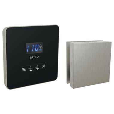 Click here to see Brizo 8CH-250L-NK-L Brizo Mystix Luxe Nickel Square Steam Control and Head, Lumicoat Technology, Dual Temperature Sensor Technology - 8CH-250L-NK-L