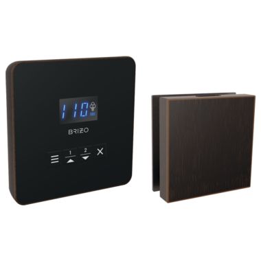 Click here to see Brizo 8CH-250L-RB Brizo Mystix 3-3/4in Venetian Bronze Square Steam Control and Head, Dual Temperature Sensor Technology - 8CH-250L-RB