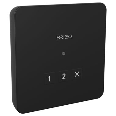 Click here to see Brizo 8CN-220L-BL Brizo Mystix 3-7/8in Matte Black Linear Square Exterior Control with LED Indicator - 8CN-220L-BL
