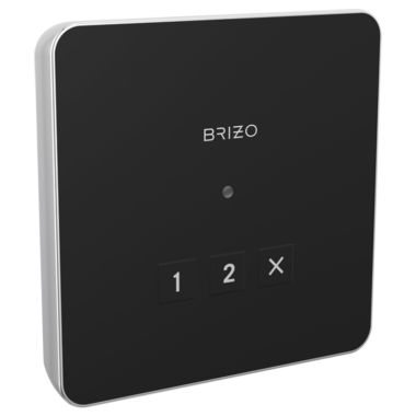 Click here to see Brizo 8CN-220L-PC-L Brizo Mystix 3-7/8in Polished Chrome Linear Square Exterior Control with LED Indicator, Lumicoat Technology - 8CN-220L-PC-L