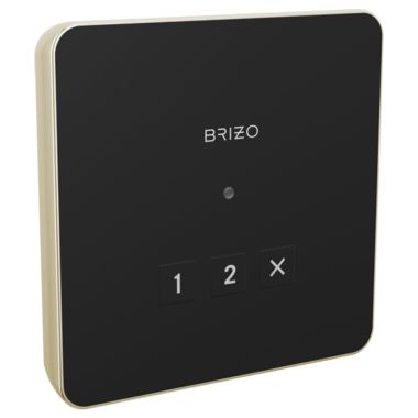 Click here to see Brizo 8CN-220L-PN-L Brizo Mystix 3-7/8in Polished Nickel Linear Square Exterior Control with LED Indicator, Lumicoat Technology - 8CN-220L-PN-L