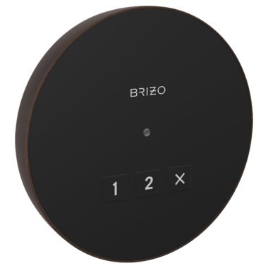 Click here to see Brizo 8CN-220R-RB Brizo Mystix 4-1/8in Venetian Bronze Round Exterior Control with LED Indicator - 8CN-220R-RB