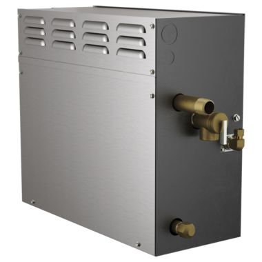 Click here to see Brizo 8GE-TSG12-240-1 Brizo Mystix 12kW Stainless Steel Steam Generator with 35ft Cable, 240V 1ph, SteadySteam, RapidMist - 8GE-TSG12-240-1