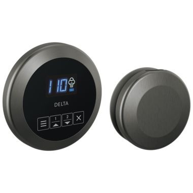 Click here to see Delta 5CH-250R-KS-PR Delta SteamScape Round-Shaped Black Stainless Steam Package with Patented Dual Sensor Technology, Lumicoat Technology - 5CH-250R-KS-PR