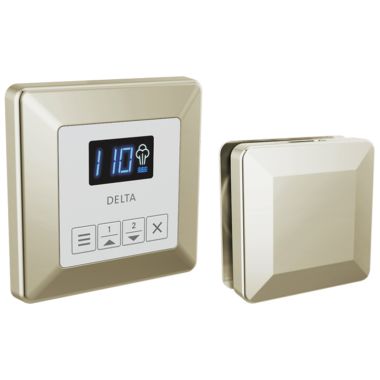 Click here to see Delta 5CH-250T-PN-PR Delta SteamScape Classic System Steam Package with 3in Polished Nickel Square-Shaped Steam Head, Lumicoat Technology - 5CH-250T-PN-PR