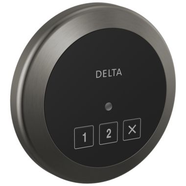 Click here to see Delta 5CN-220R-KS-PR Delta SteamScape Classic System Exterior Steam Control with 4in Black Stainless Trim Ring, Lumicoat Technology, 2-User Presets - 5CN-220R-KS-PR