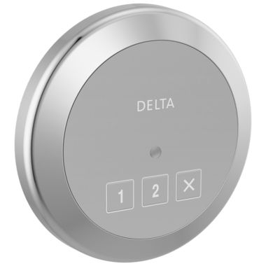 Click here to see Delta 5CN-220R-PR Delta SteamScape Classic System Exterior Steam Control with 4in Chrome Trim Ring, Lumicoat Technology, 2-User Presets - 5CN-220R-PR