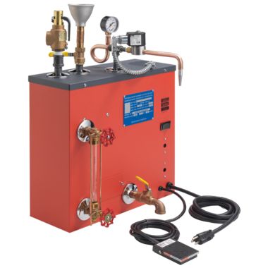 Click here to see Delta 5COM-GE-HP01-110-1 Delta Steammaster 120V 2-Gallon Jewelry and Steam Cleaner with Electronic Foot Pedal, 1500kW/Hr, 75-80 PSI - 5COM-GE-HP01-110-1