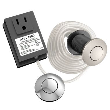 Click here to see Moen ARC-4200-CHSRS Moen Air Switch Kit Base Unit for Garbage Disposal, Chrome And Spot-Resist Stainless Buttons -  ARC-4200-CHSRS