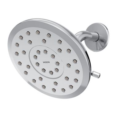 Click here to see Moen 220R7EP Moen Verso 7in Chrome Round Rainshower Head with Infiniti Dial, Eco-Performance, 1.75 GPM - 220R7EP