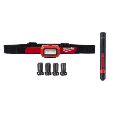 Click here to see Milwaukee 2103PEN Milwaukee 350 Lumens LED Headlamp and 100 Lumens Aluminum Pen Light with Clip - 2103PEN