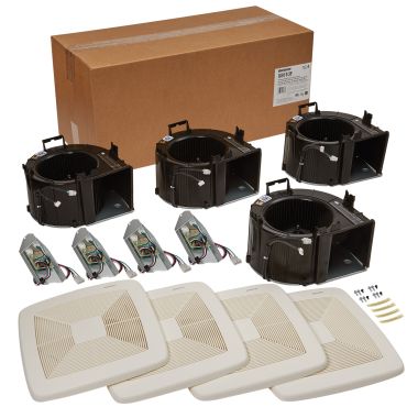 Click here to see Broan XB110F Broan-NuTone Ultra Green Ventilation Fan Finish Pack, 110 CFM, 0.3 Sones, Energy Star - XB110F