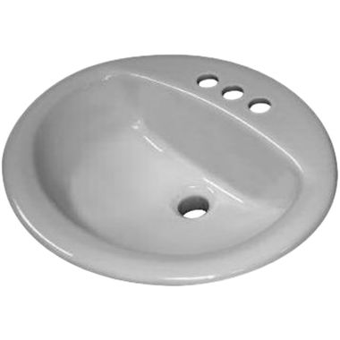 Click here to see Sloan 3873002 Sloan SS-3002 Vitreous China Oval Drop-In Lavatory - White (3873002)