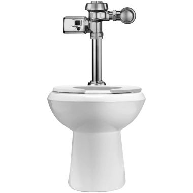Click here to see Sloan 20201402 Sloan Sensor-Operated Elongated Toilet with Royal 111 SMO Flushometer, 1.28 GPF, White - 20201402 (WETS-2020.1402)
