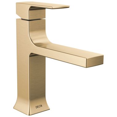 Click here to see Delta 537-CZMPU-DST Delta Velum Bathroom Faucet With Metal Pop-Up,  Single Handle, DIAMOND Seal, ADA, 1.2 GPM, Champagne Bronze - 537-CZMPU-DST