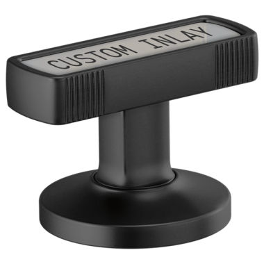 Click here to see Brizo HI5306-BL Brizo Kintsu Widespread Lavatory Knob with Custom Inlay Handle Kit, Matte Black - HI5306-BL