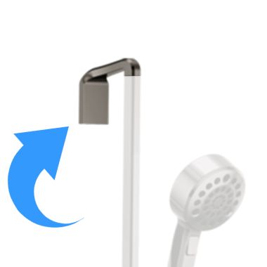 Click here to see Brizo RP100437BNX Brizo Levoir Slide Bar Mounting Bracket and Hardware, Brilliance Black Onyx - RP100437BNX