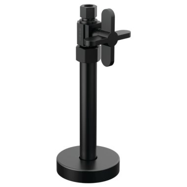 Click here to see Brizo BT021204-BL Brizo Straight Supply Stop Valve with Cross Handle, Matte Black - BT021204-BL