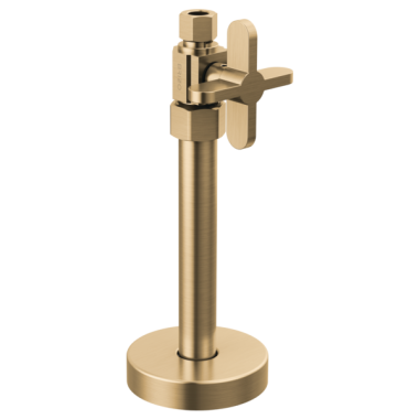 Click here to see Brizo BT021204-GL Brizo Straight Supply Stop Valve with Cross Handle, Brilliance Luxe Gold - BT021204-GL