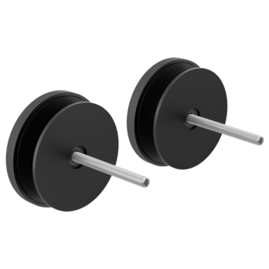 Click here to see Brizo 699907-BL Brizo Kintsu Towel Bar Glass Panel Installation Kit, Matte Black - 699907-BL