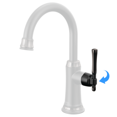 Click here to see Brizo RP101792BLBNX Brizo Tulham Beverage Faucet Lever Handle Kit, Matte Black / Brilliance Black Onyx - RP101792BLBNX