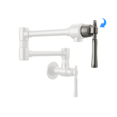 Click here to see Brizo RP101797SL Brizo Tulham Pot Filler Faucet Lever Handle Kit, Brilliance Luxe Steel - RP101797SL