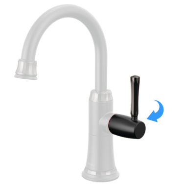 Click here to see Brizo RP101789BLBNX Brizo Tulham Instant Hot Faucet Lever Handle Kit, Matte Black / Brilliance Black Onyx - RP101789BLBNX