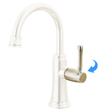 Click here to see Brizo RP101789PN Brizo Tulham Instant Hot Faucet Lever Handle Kit, Brilliance Polished Nickel - RP101789PN