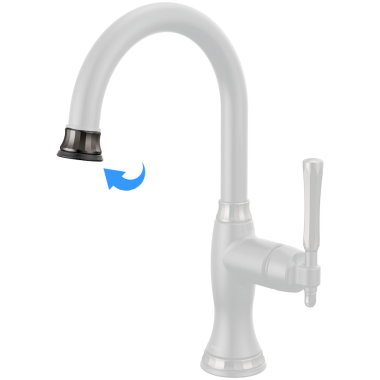 Click here to see Brizo RP101790BLBNX Brizo Tulham Spout Tip For Instant Hot Faucet, Matte Black/Brilliance Black Onyx - RP101790BLBNX