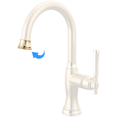 Click here to see Brizo RP101790GLPG Brizo Tulham Spout Tip For Instant Hot Faucet, Brilliance Luxe Gold/Brilliance Polished Gold - RP101790GLPG