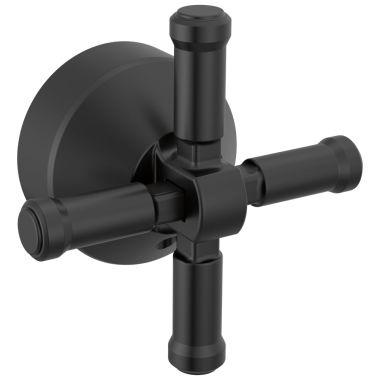 Click here to see Delta H594BL Delta Broderick Cross Handle Kit for T4784-BLLHP-FL Free Standing Tub Filler, ADA, Matte Black - H594BL