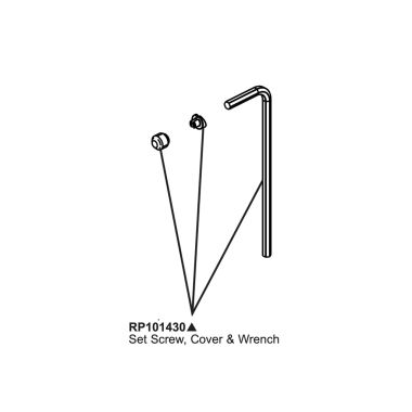 Click here to see Delta RP101430SS Delta RP101430SS Trillian Set Screw, Cover, and Wrench - Stainless