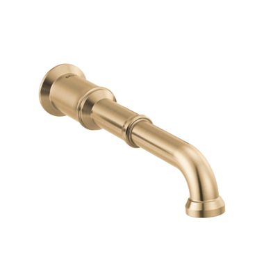 Click here to see Delta RP103727CZPR Delta Broderick Spout Assembly for T3584LF Two Handle Wall Mount Bathroom Faucet, Lumicoat Champagne Bronze - RP103727CZPR