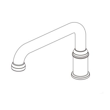 Click here to see Delta RP103742PCPR Delta Broderick Spout Assembly for T4784 Floor Mount Tub Filler, Lumicoat Chrome - RP103742PCPR